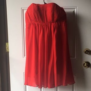 Red bridesmaid dress
